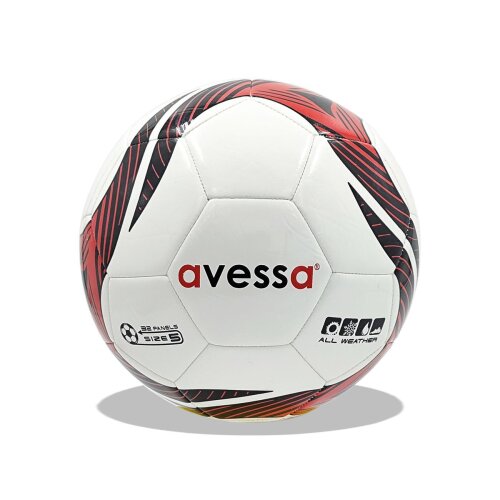 Avessa HTF3000 Hybrid Futbol Topu Siyah-Kırmızı - 1