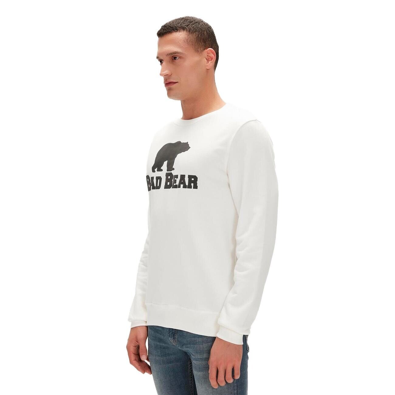 Bad Bear 20.02.12.011 Crewneck Sweatshirt Beyaz - 2