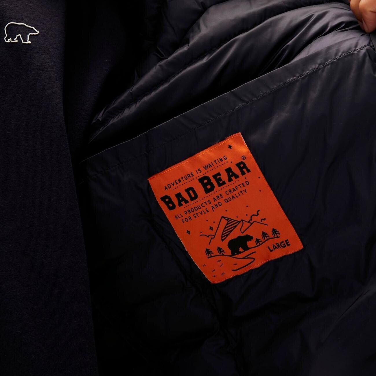 Bad Bear 22.02.15.003 Archer Puffer Ceket Lacivert - 4