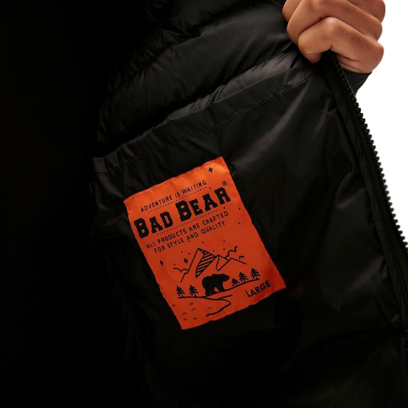 Bad Bear 22.02.15.003 Archer Puffer Ceket Siyah - 4