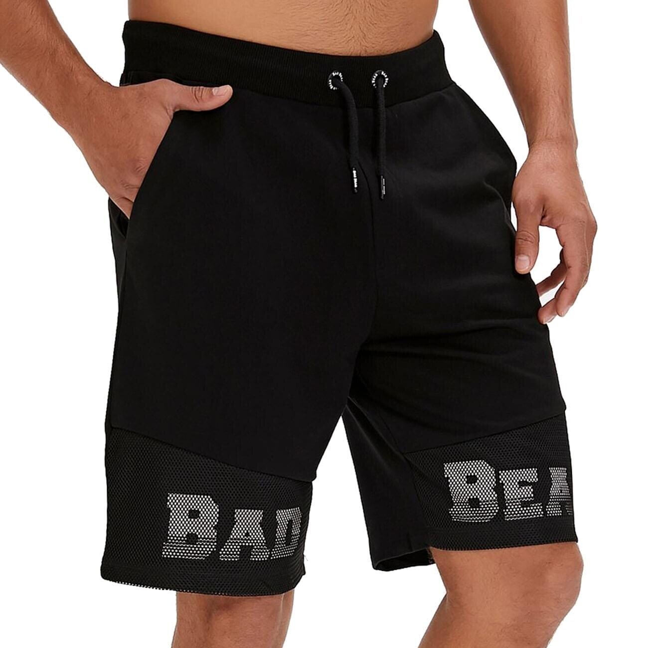 Bad Bear 24.01.18.012 Grid Sweatshort Siyah - 2