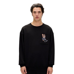 Bad Bear 24.02.12.015 Javed Crewneck Sweatshirt Siyah 