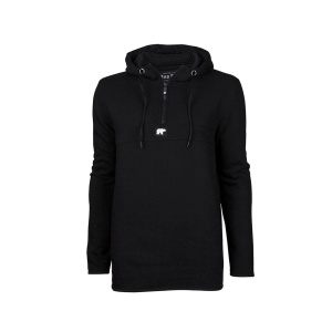 Bad Bear Defence Half-Zip Hoodie Siyah 