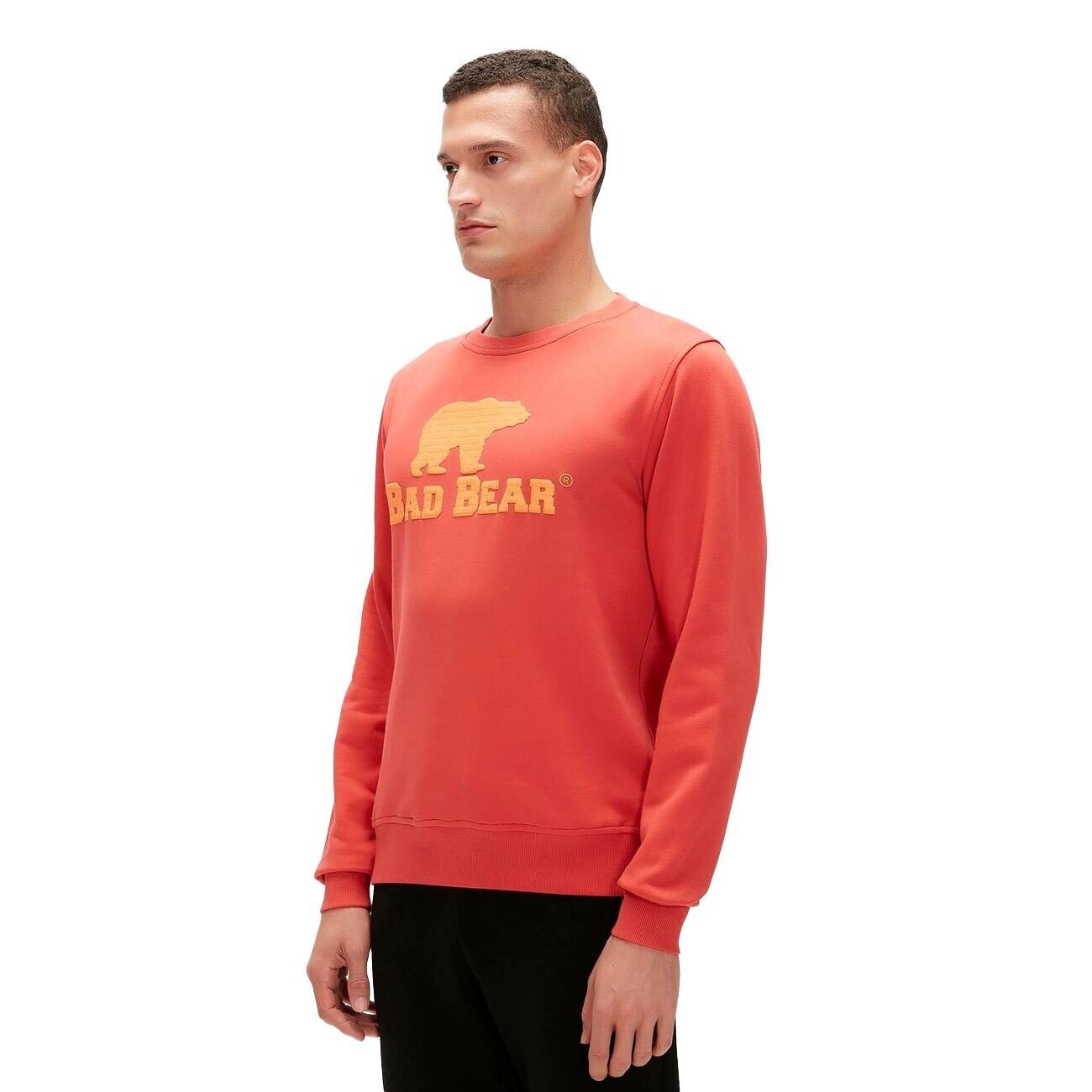 Bad Bear Logo Crewneck Sweatshirt Tarçın - 2