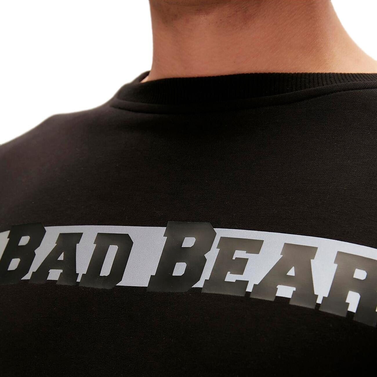 Bad Bear Reflect Bear Crewneck Sweatshirt Siyah - 3