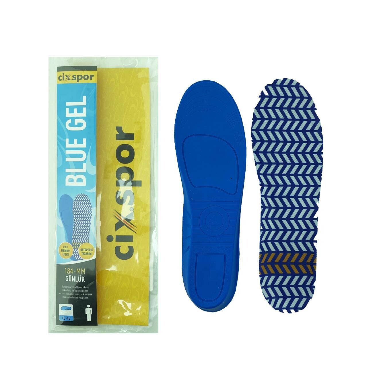 Cix Spor Blue Gel Ayakkabı Tabanlığı Mavi-Beyaz - 1