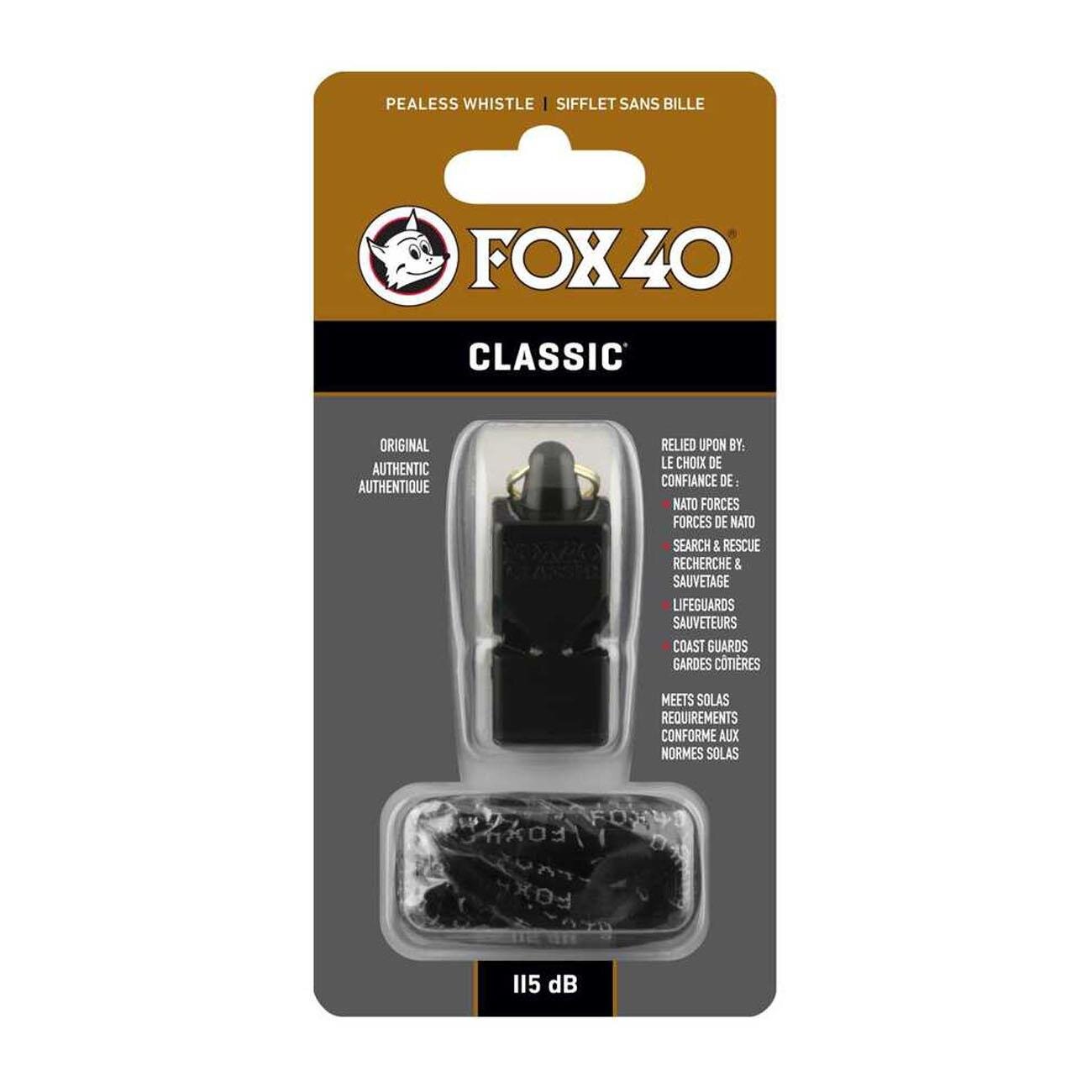 Fox 40 9903-0008 Classic Safety İpli Düdük Siyah - 2