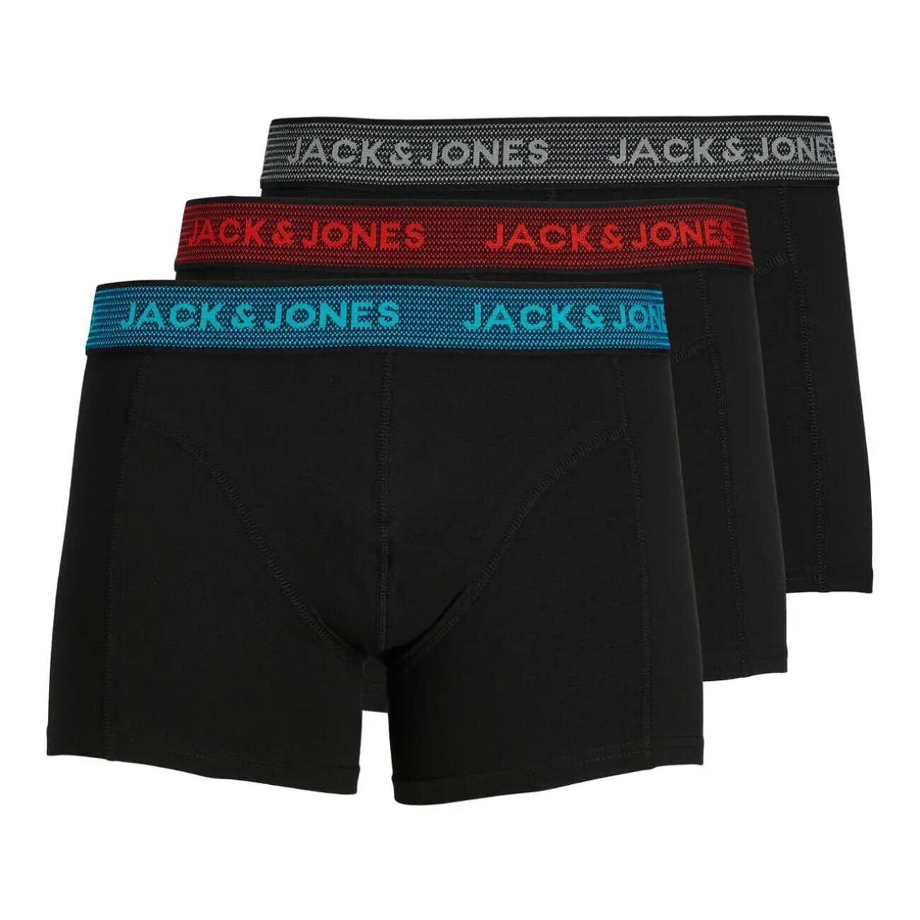 Jack & Jones 12127816 Jacwaistband 3'lü Boxer Noos Siyah - 1