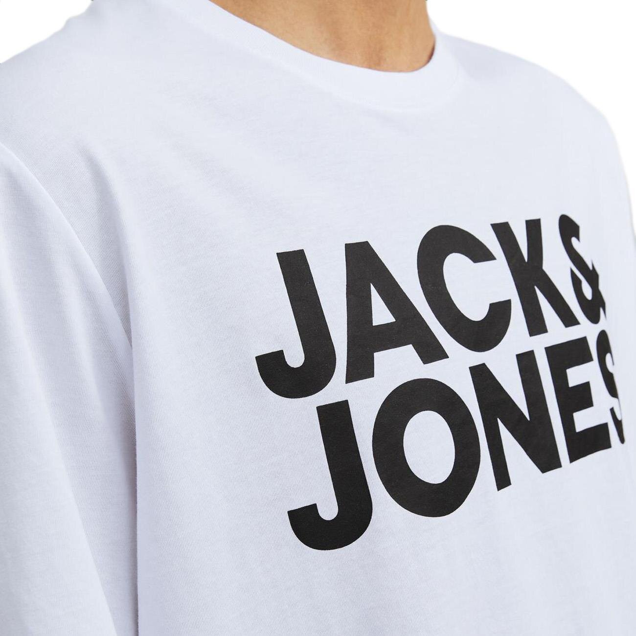 Jack & Jones 12151955 Jjecorp Logo Tee Ss O-Neck Noos Beyaz - 2