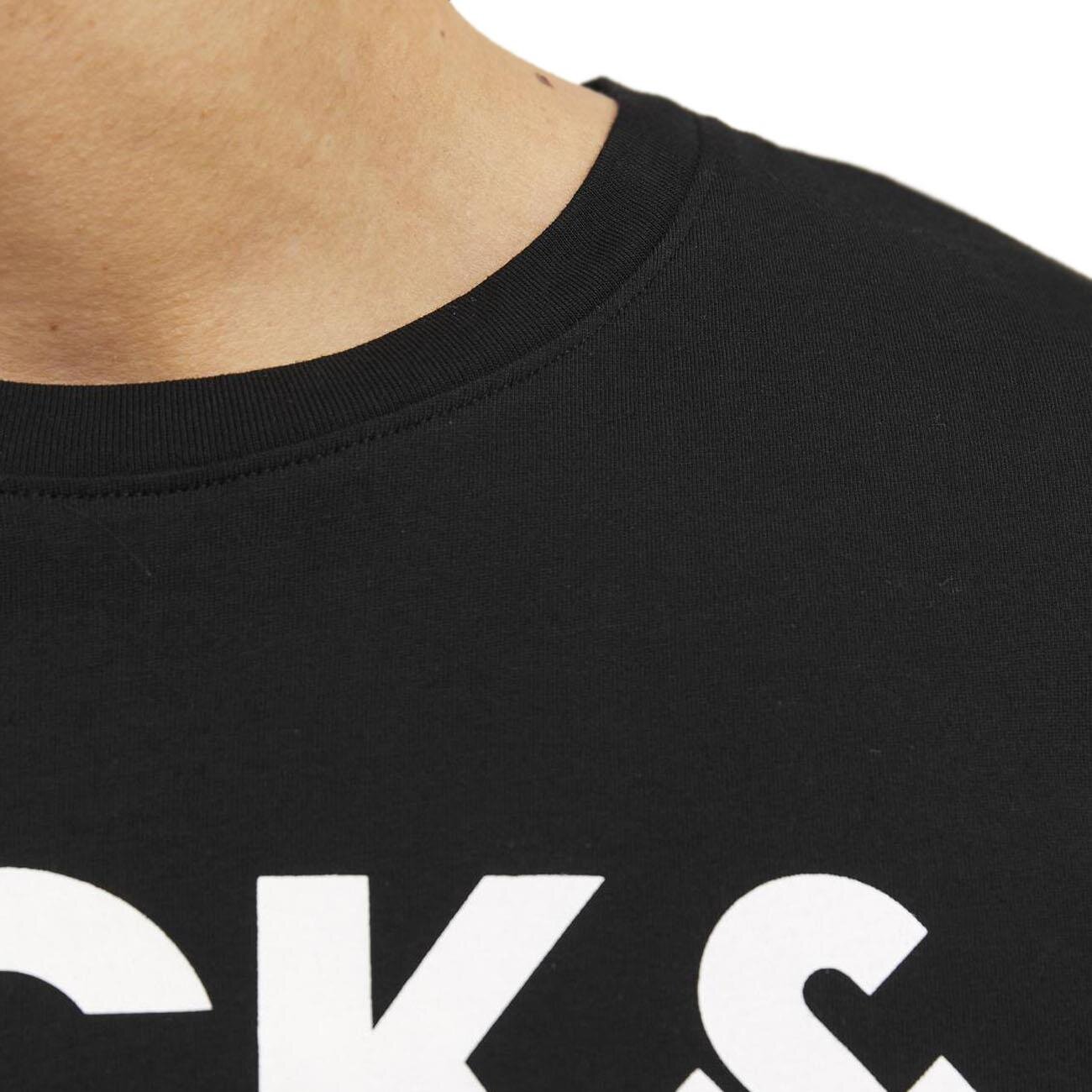 Jack & Jones 12151955 Jjecorp Logo Tee Ss O-Neck Noos Siyah-Beyaz - 4