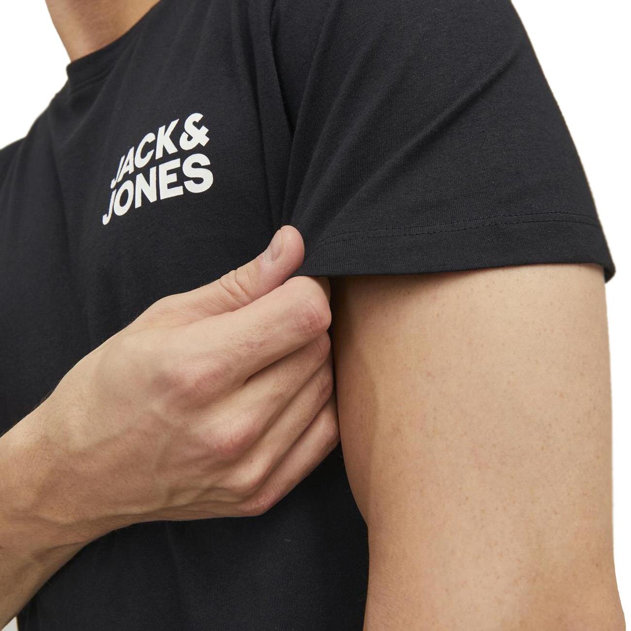 Jack & Jones 12151955 Jjecorp Logo Tee Ss O-Neck Noos Siyah Küçük - 4