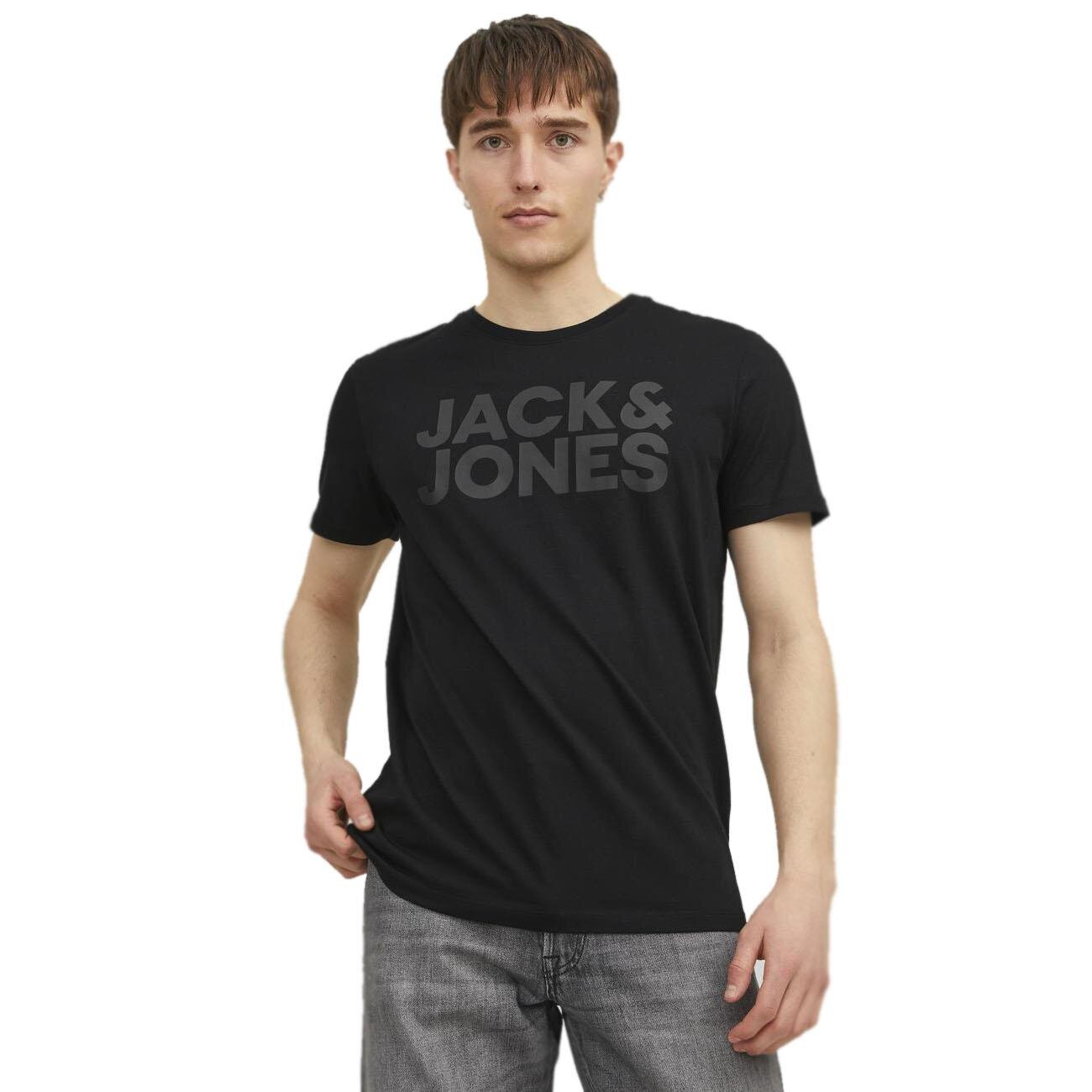 Jack & Jones 12151955 Jjecorp Logo Tee Ss O-Neck Noos Siyah-Siyah - 4