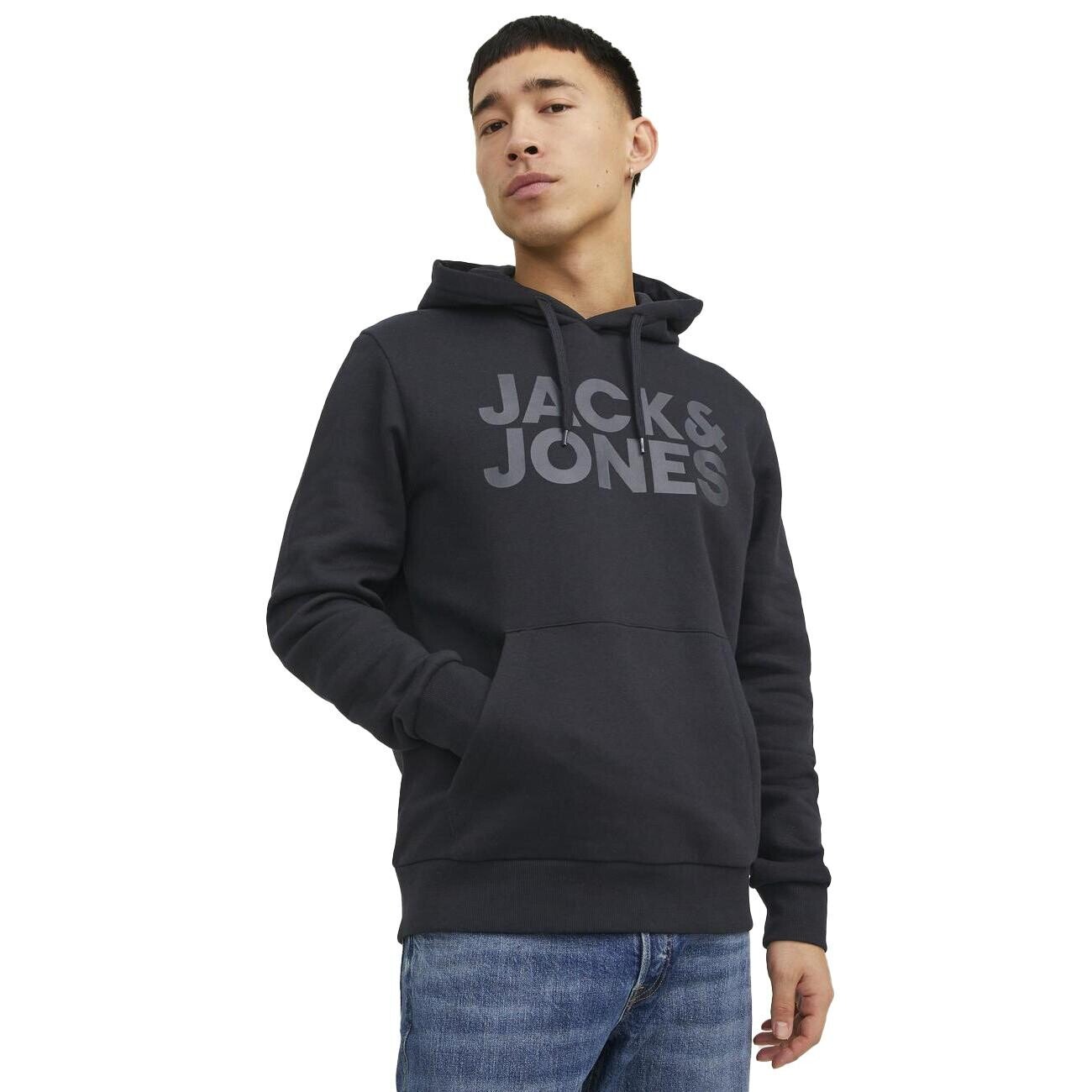 Jack & Jones 12152840 Jjecorp Logo Sweat Siyah Büyük - 2