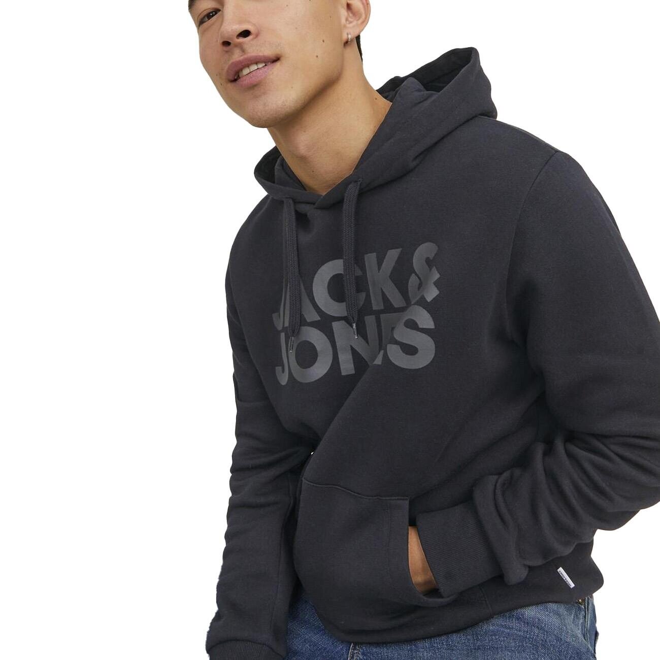 Jack & Jones 12152840 Jjecorp Logo Sweat Siyah Büyük - 3