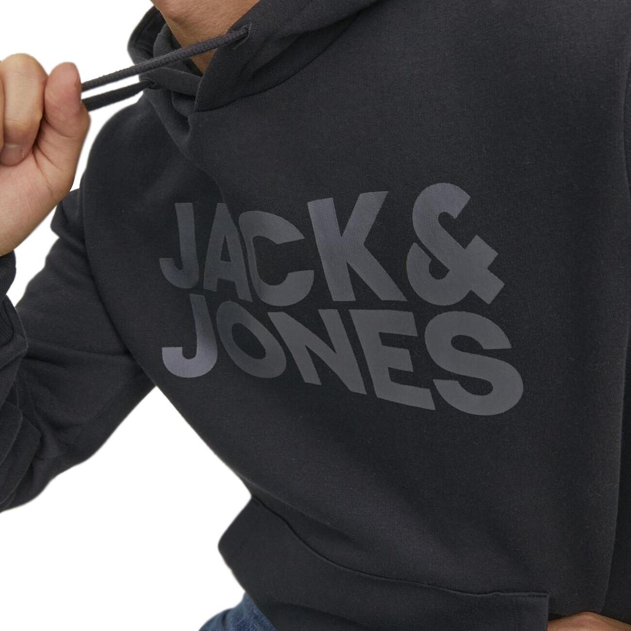 Jack & Jones 12152840 Jjecorp Logo Sweat Siyah Büyük - 4