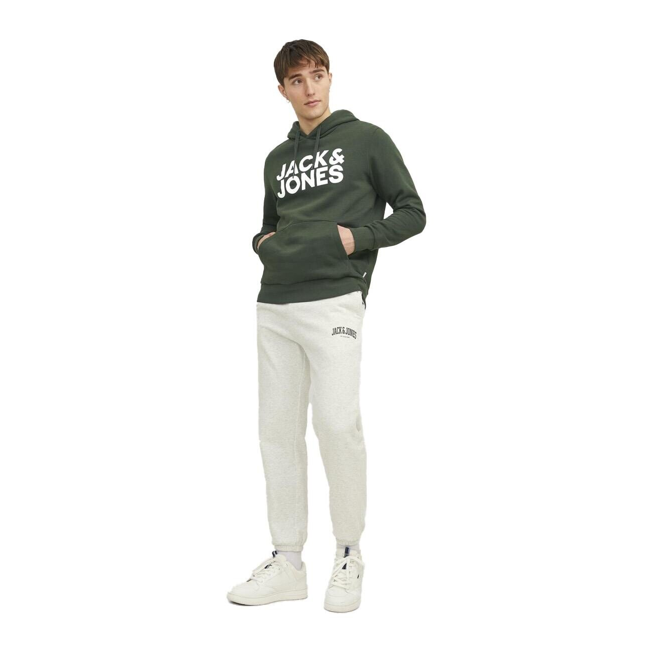 Jack & Jones 12152840 Jjecorp Logo Sweat Yeşil - 2