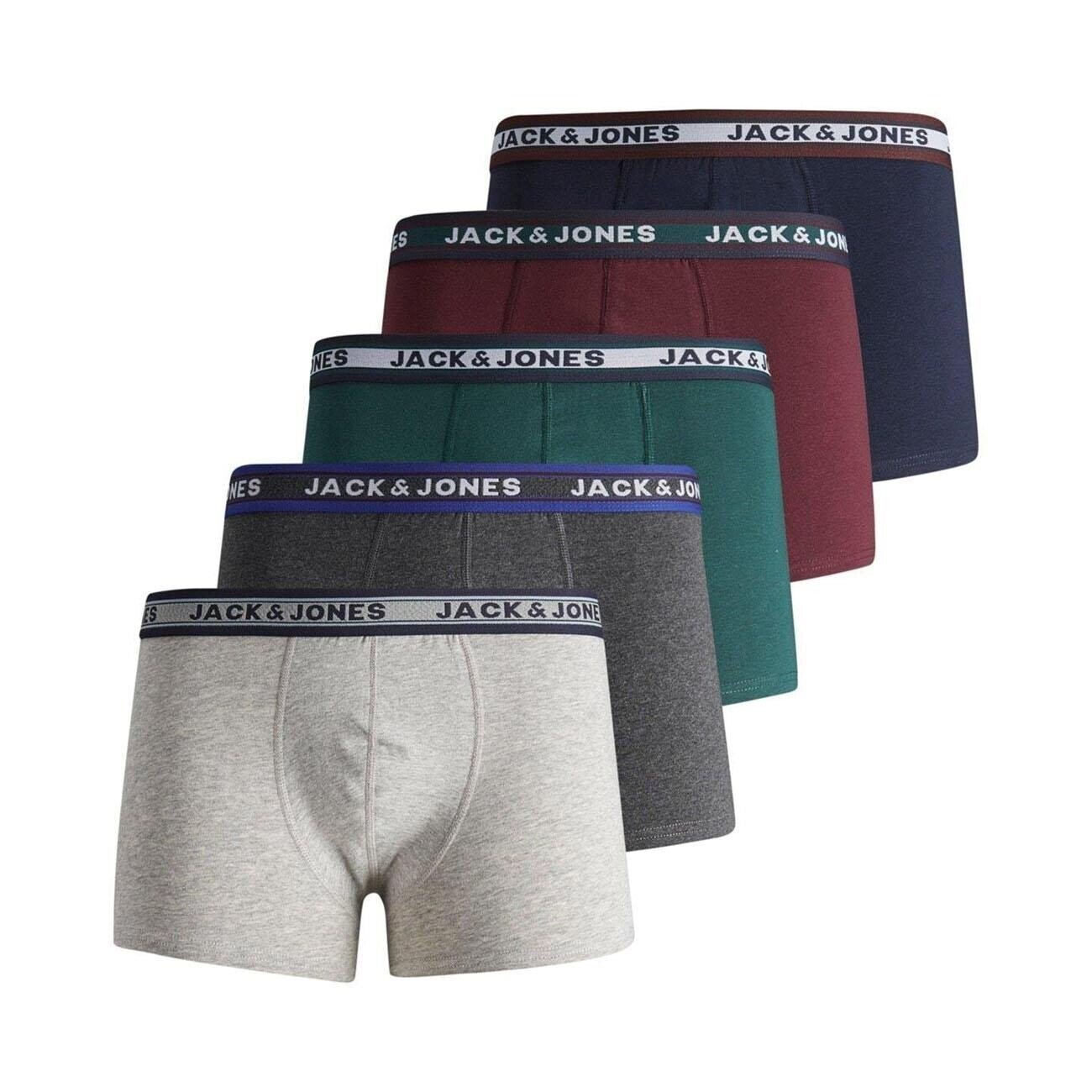 Jack & Jones 12165348 Jacoliver 5'li Boxer Noos Grimelanj - 1