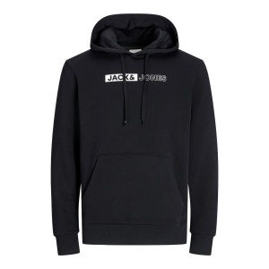 Jack & Jones 12233599 Jjecorp Logo Sweat Hood Siyah 