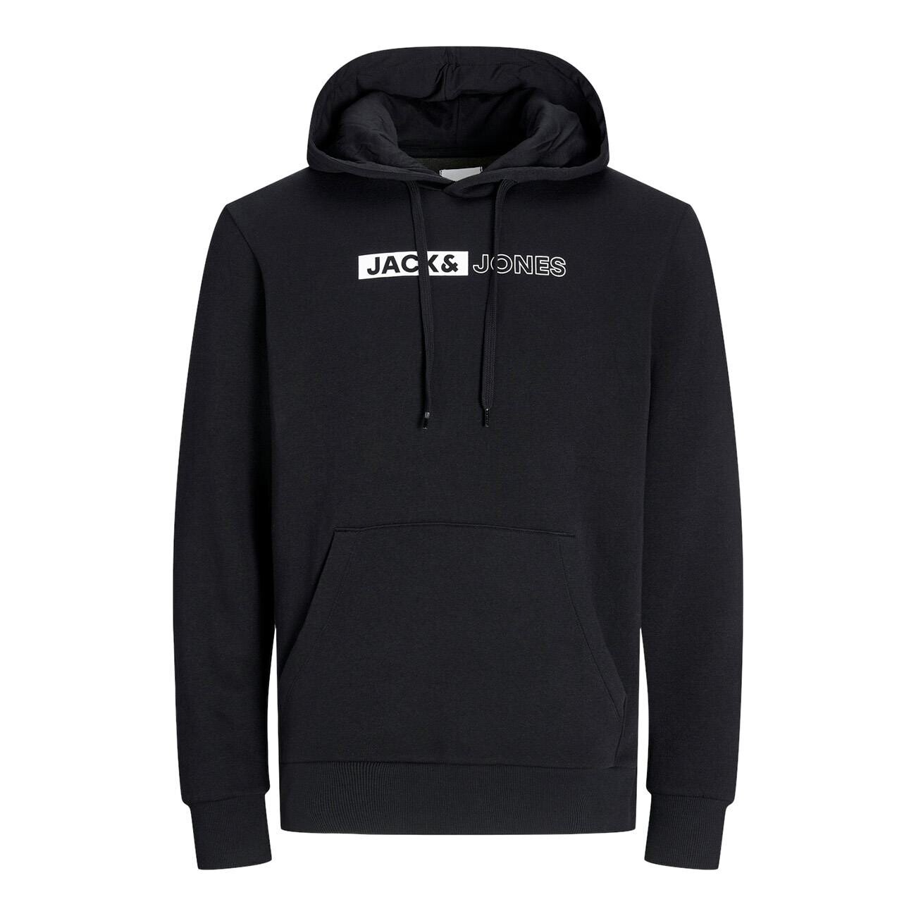 Jack & Jones 12233599 Jjecorp Logo Sweat Hood Siyah - 1