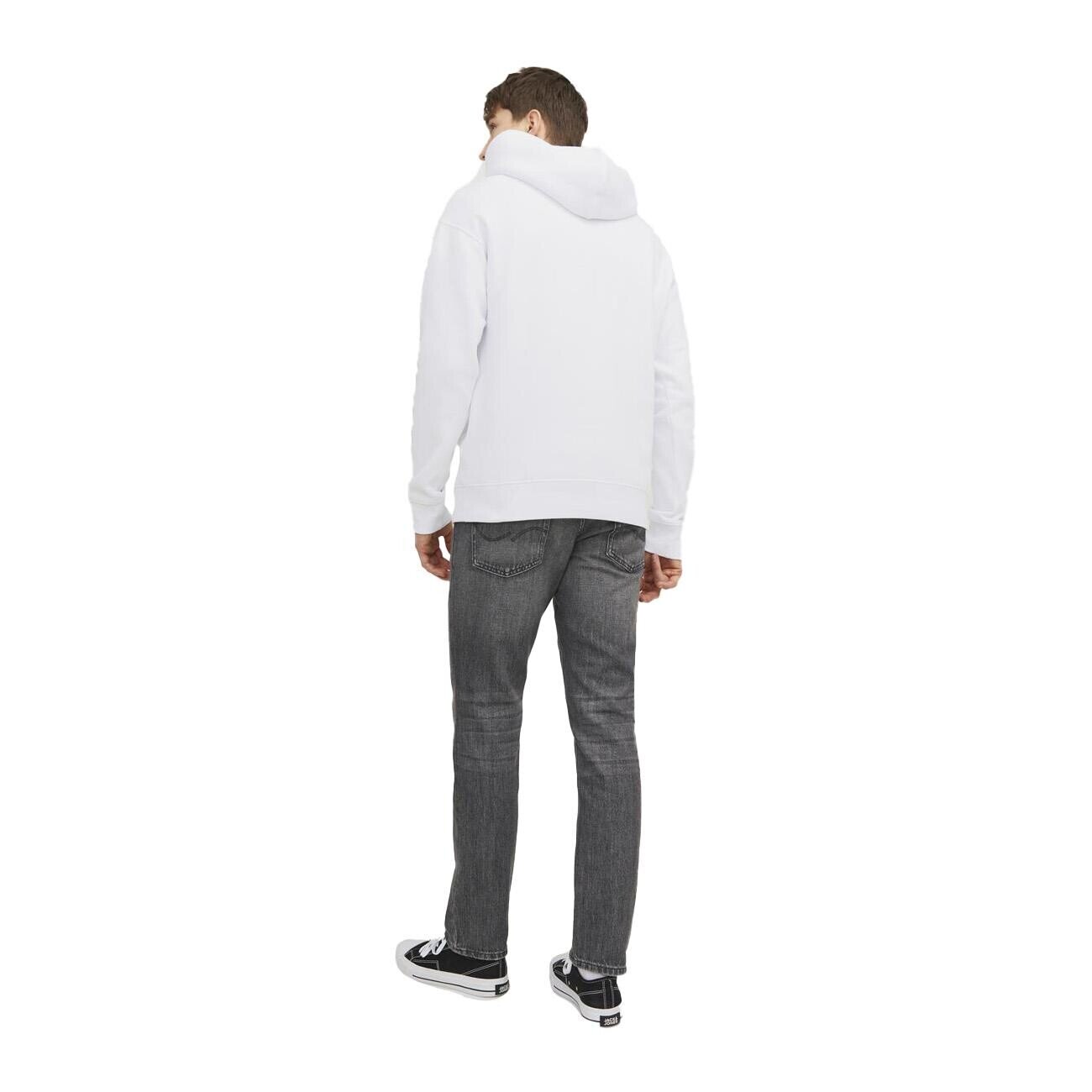 Jack & Jones 12233972 Jjestar Jj Sweat Hood Noos Beyaz - 3