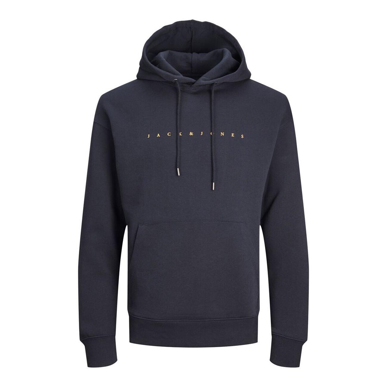 Jack & Jones 12233972 Jjestar Jj Sweat Hood Noos Lacivert - 1