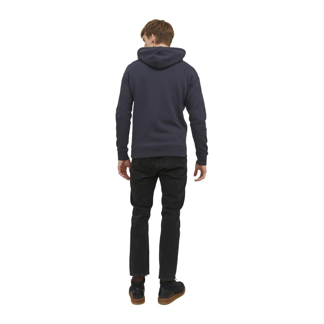 Jack & Jones 12233972 Jjestar Jj Sweat Hood Noos Lacivert - 3