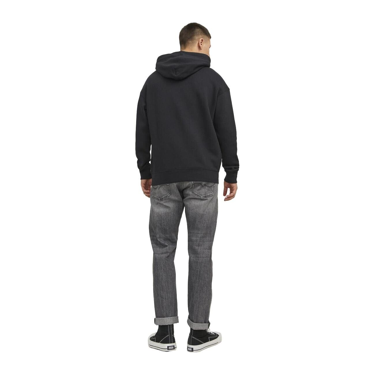 Jack & Jones 12233972 Jjestar Jj Sweat Hood Noos Siyah - 3