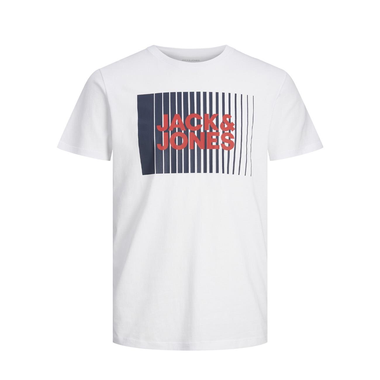 Jack & Jones 12233999 Jjecorp Logo Tee Play Ss O-Neck Noos Beyaz Büyük - 1