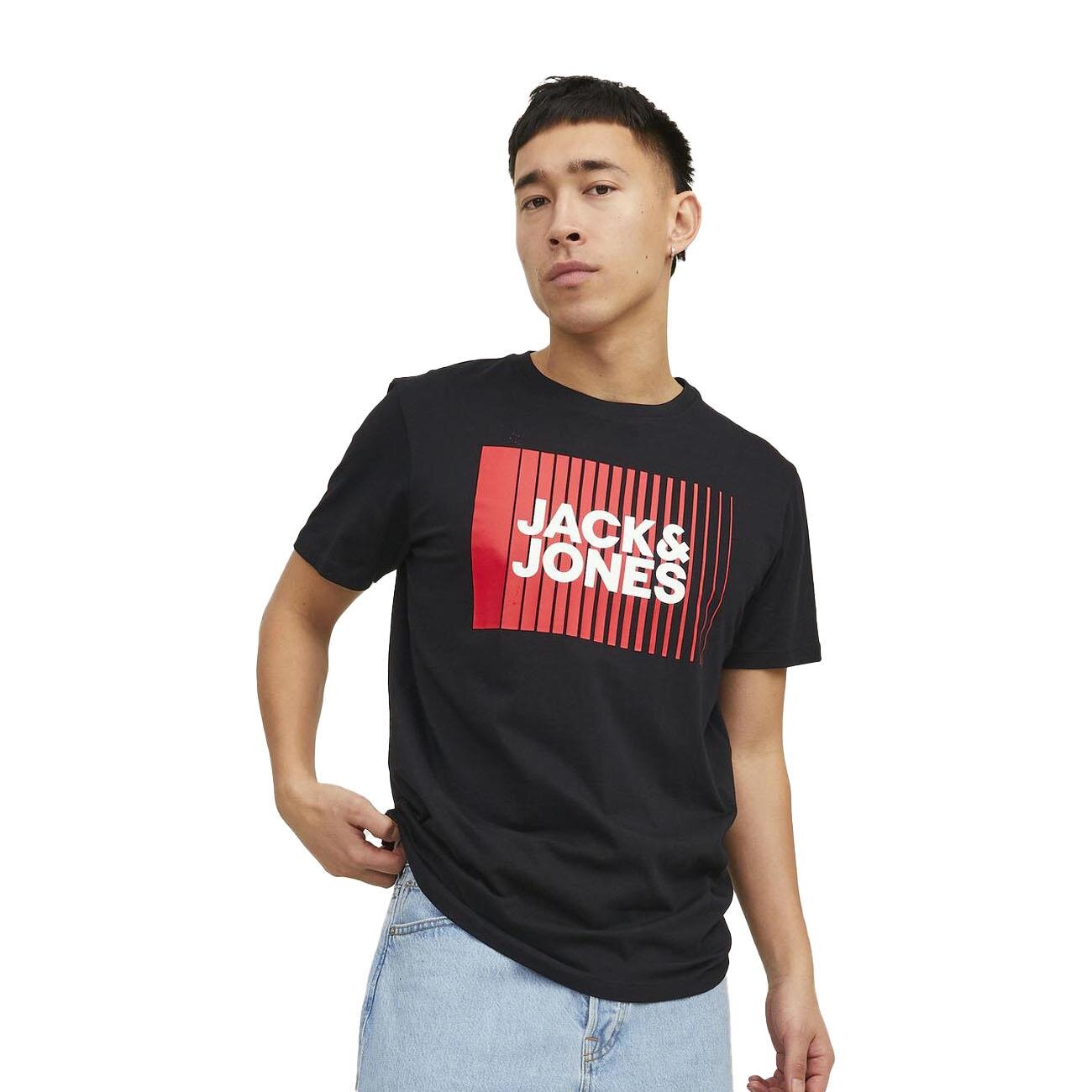 Jack & Jones 12233999 Jjecorp Logo Tee Play Ss O-Neck Noos Siyah - 2