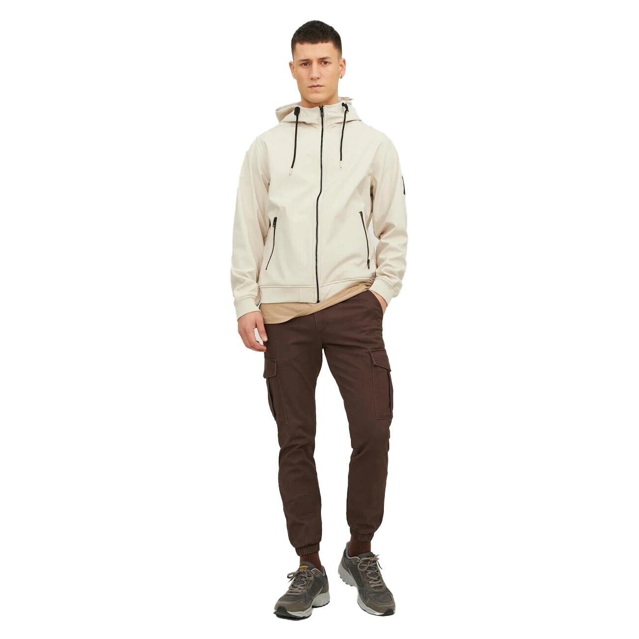 Jack & Jones 12236300 Jjebasic Softshell Hood Noos Ay Işığı - 2