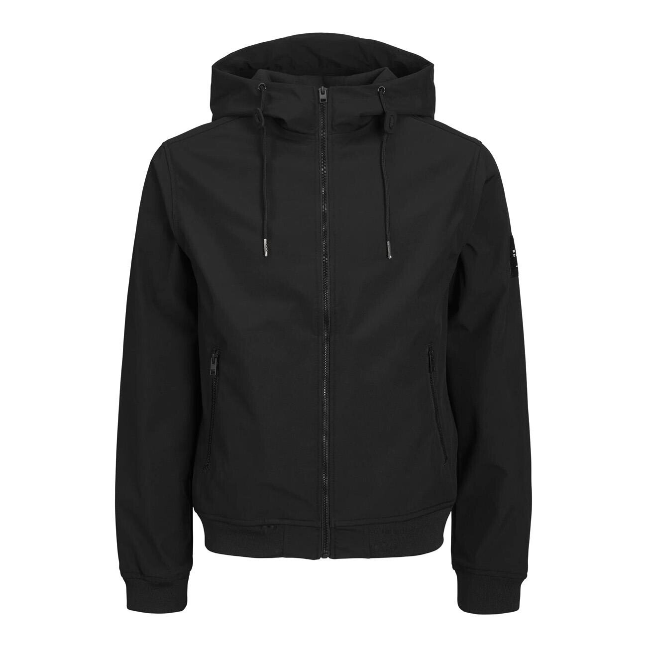 Jack & Jones 12236300 Jjebasic Softshell Hood Noos Siyah - 1