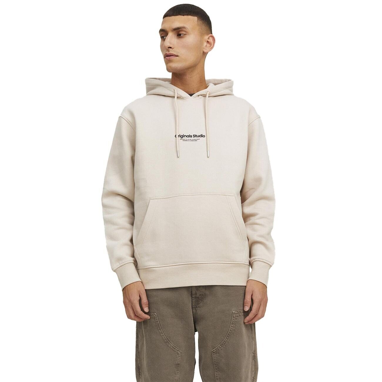 Jack & Jones 12241687 Jorvesterbro Sweat Hood Noos Ay Işığı - 2