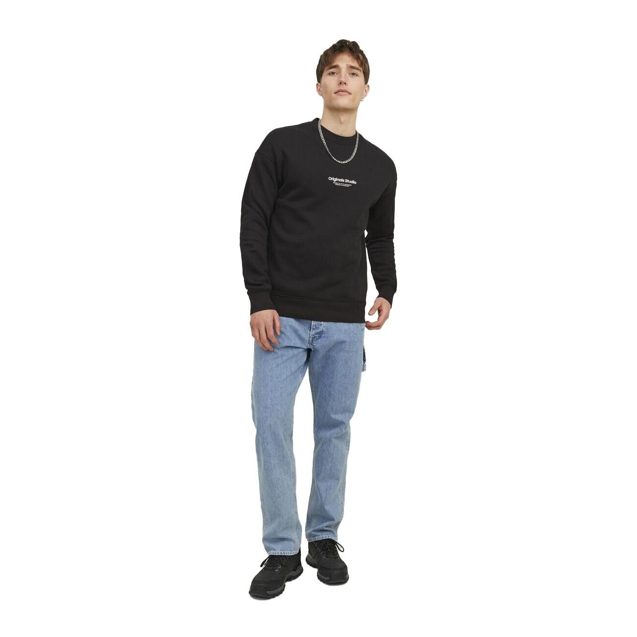 Jack & Jones 12241694 Jorvesterbro Sweat Noos Siyah - 2