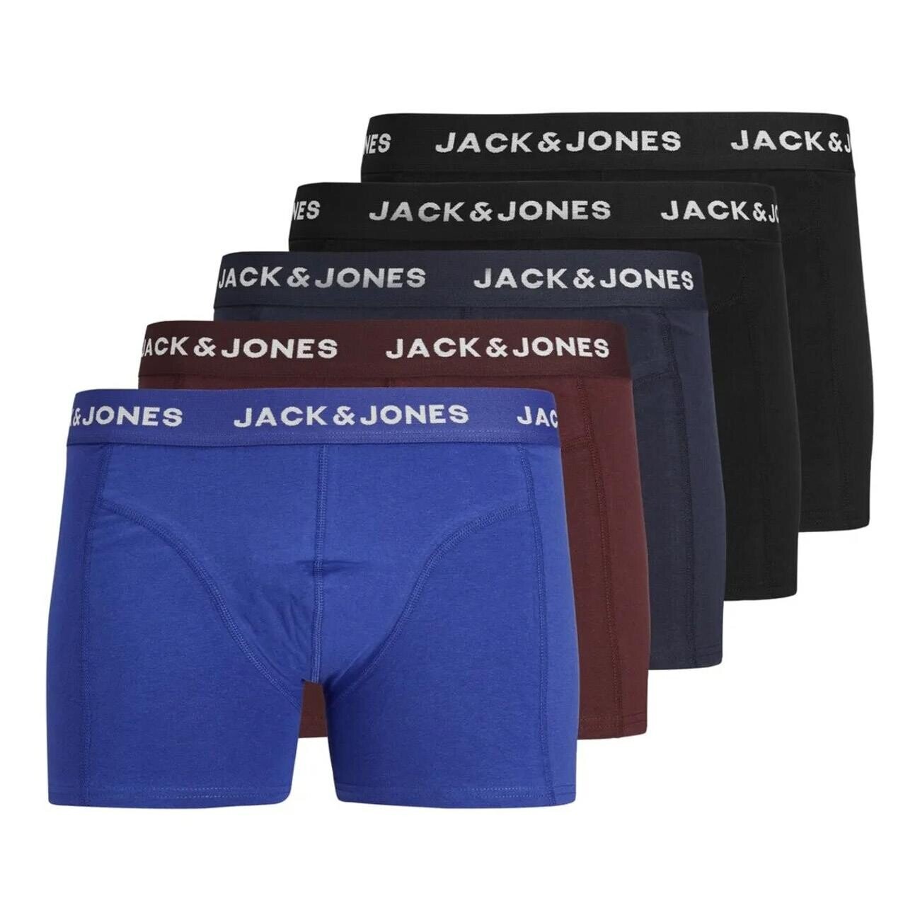 Jack & Jones 12242494 Jacblack Friday 5'li Boxer Mavi - 1