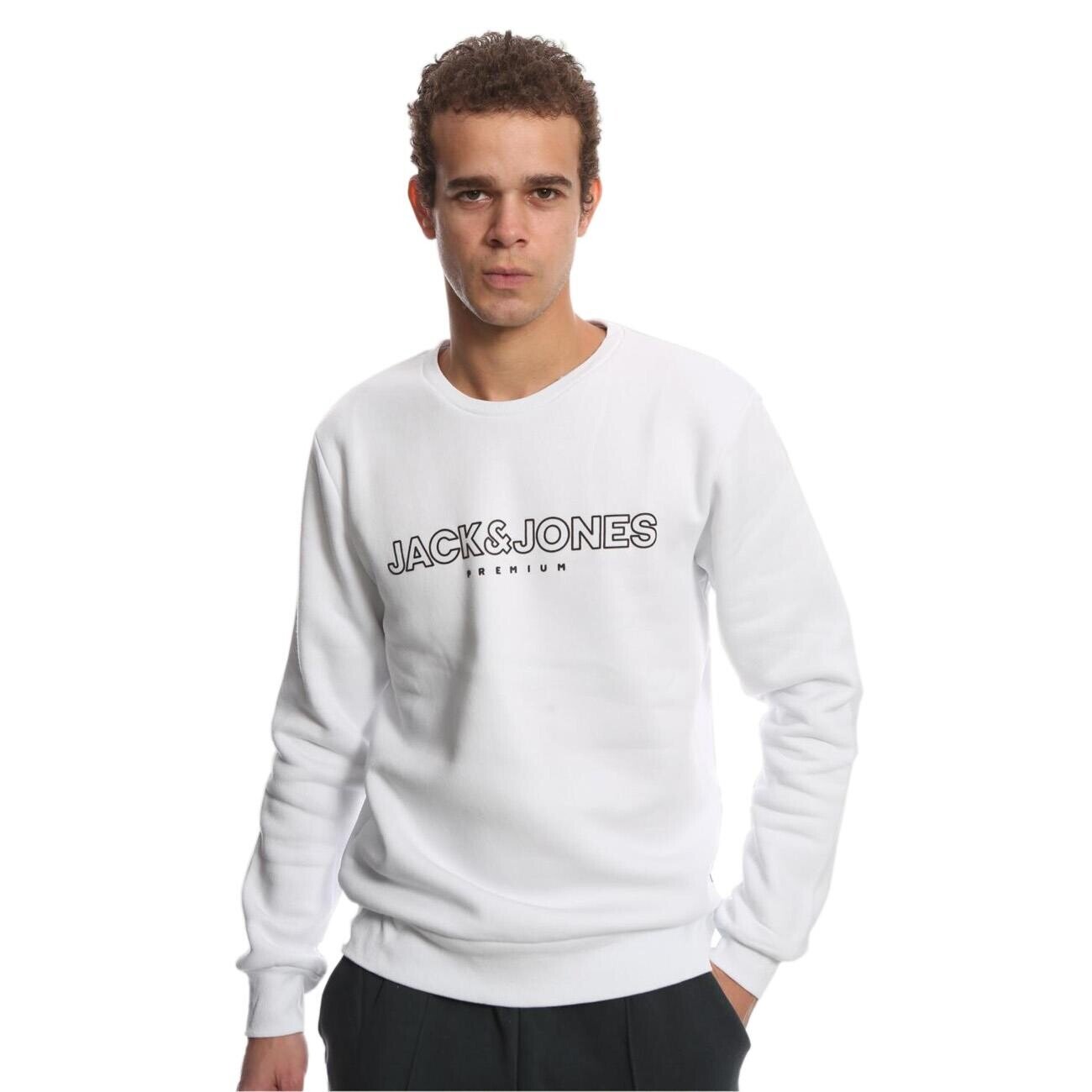 Jack & Jones 12245593 Jprblajason Branding Sweat Beyaz - 3