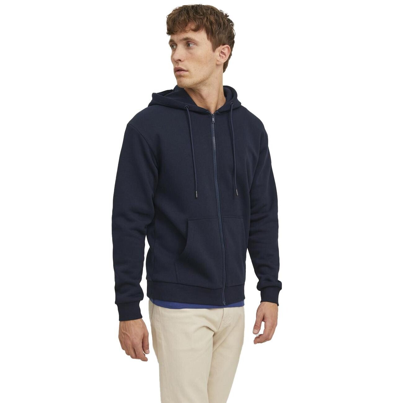 Jack & Jones 12249342 Jjebradley Sweat Zip Lacivert - 3