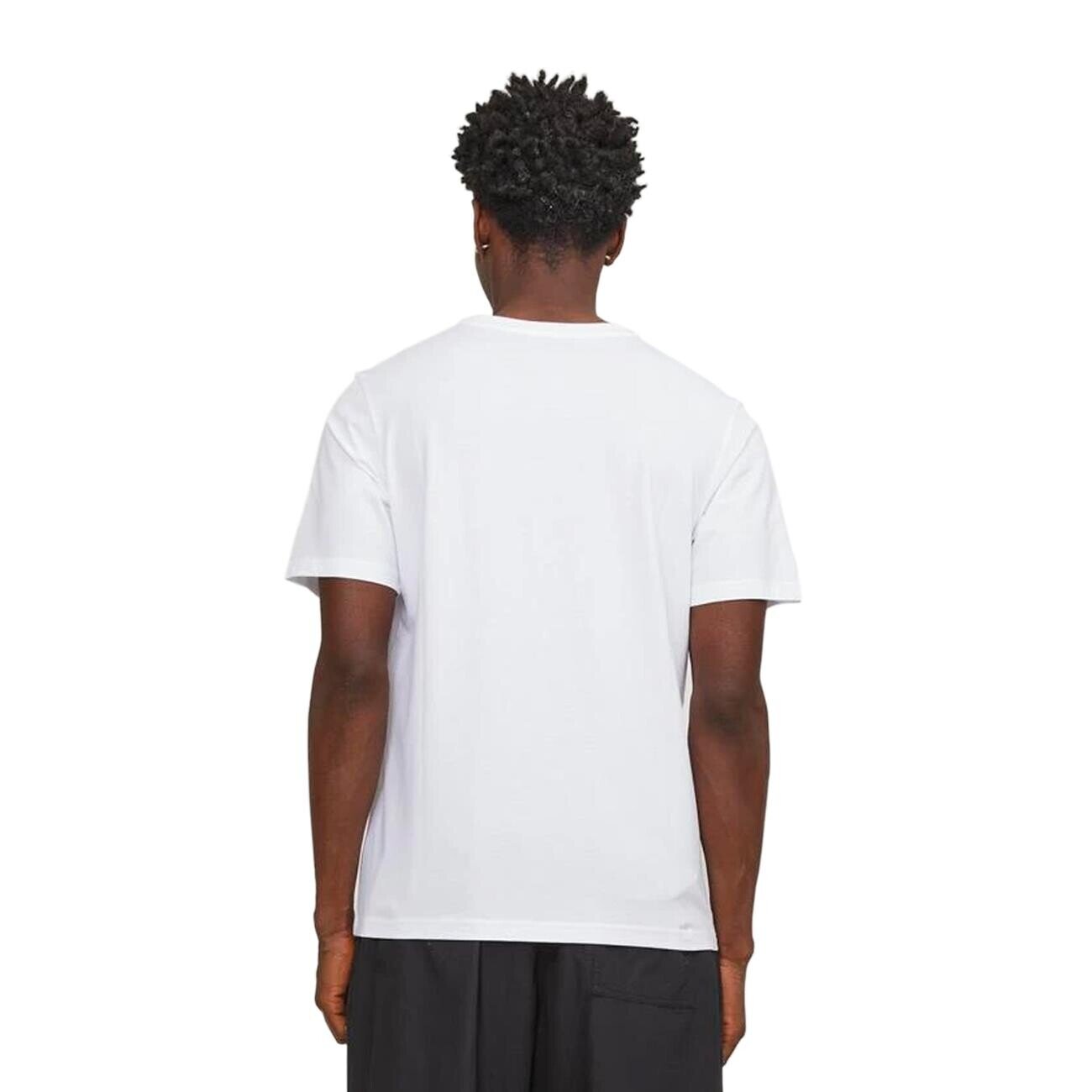 Jack & Jones 12252376 Jcomap Logo Tişört Ss Crew Neck Sn Beyaz - 3