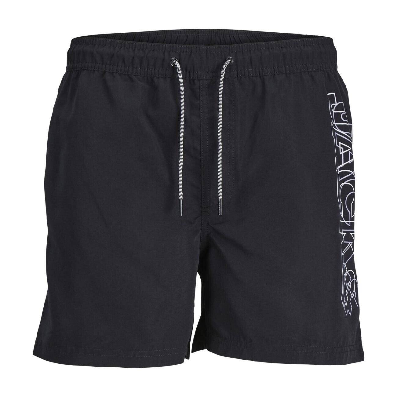 Jack & Jones 12253118 Jpstfiji Jjswim Double Logo Sn Ly Siyah - 1