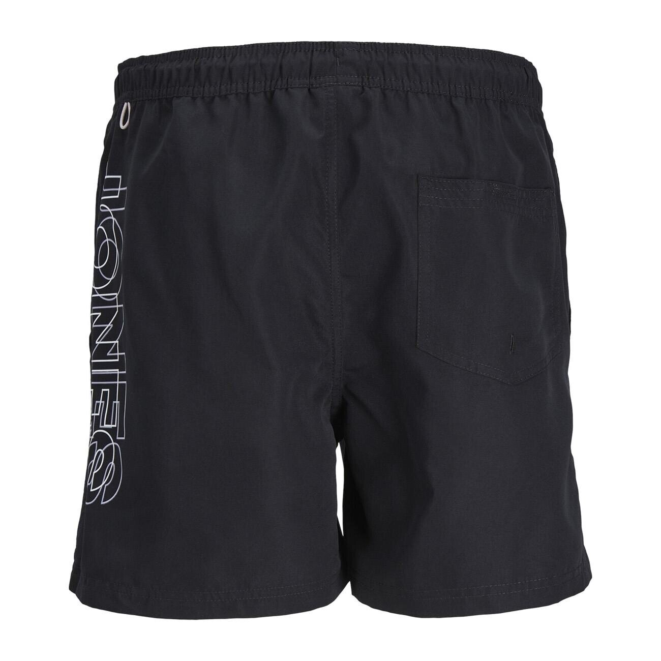 Jack & Jones 12253118 Jpstfiji Jjswim Double Logo Sn Ly Siyah - 2