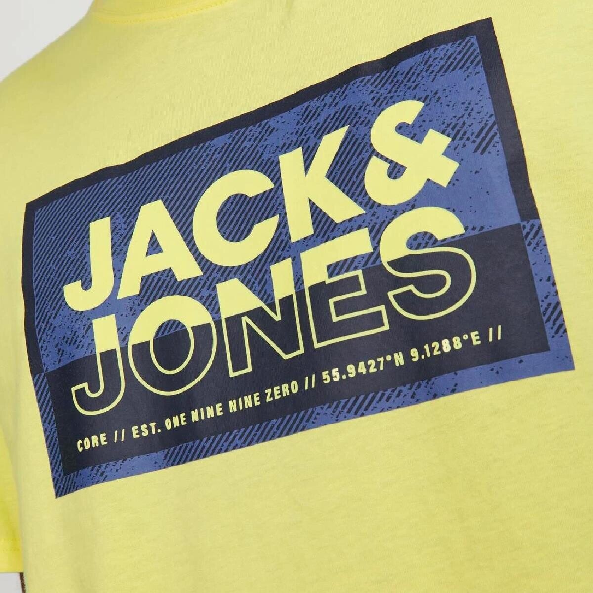 Jack & Jones 12253442 Jcologan Tişört SS Crew Neck SS24 Ln Sarı - 2