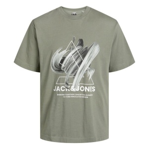 Jack & Jones 12254609 Jcotint Tişört Ss Crew Neck Yeşil 