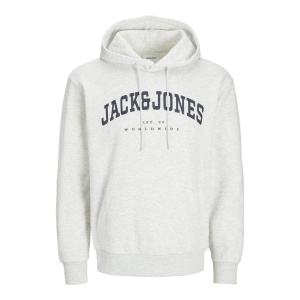 Jack & Jones 12256521 Jjecaleb Varsity Sweat Hood Noos Beyaz 