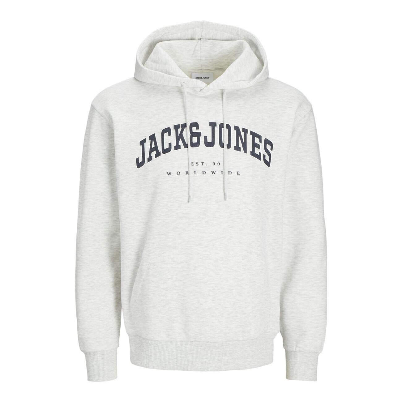 Jack & Jones 12256521 Jjecaleb Varsity Sweat Hood Noos Beyaz - 1