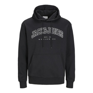 Jack & Jones 12256521 Jjecaleb Varsity Sweat Hood Noos Siyah 