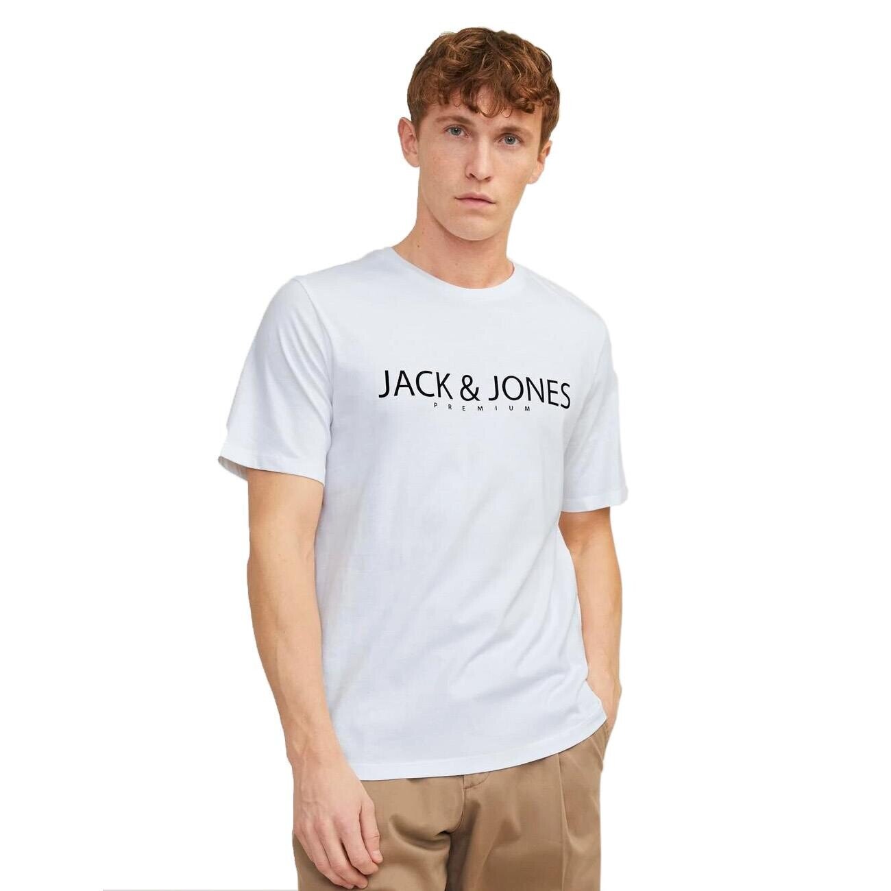 Jack & Jones 12256971 Jprblajack Ss Tişört Fst Ln Beyaz - 2