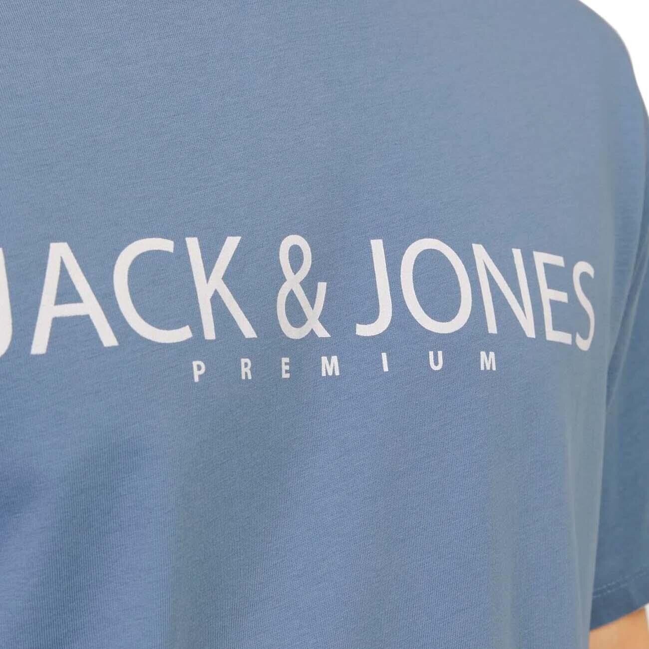 Jack & Jones 12256971 Jprblajack Ss Tişört Fst Ln Mavi - 3