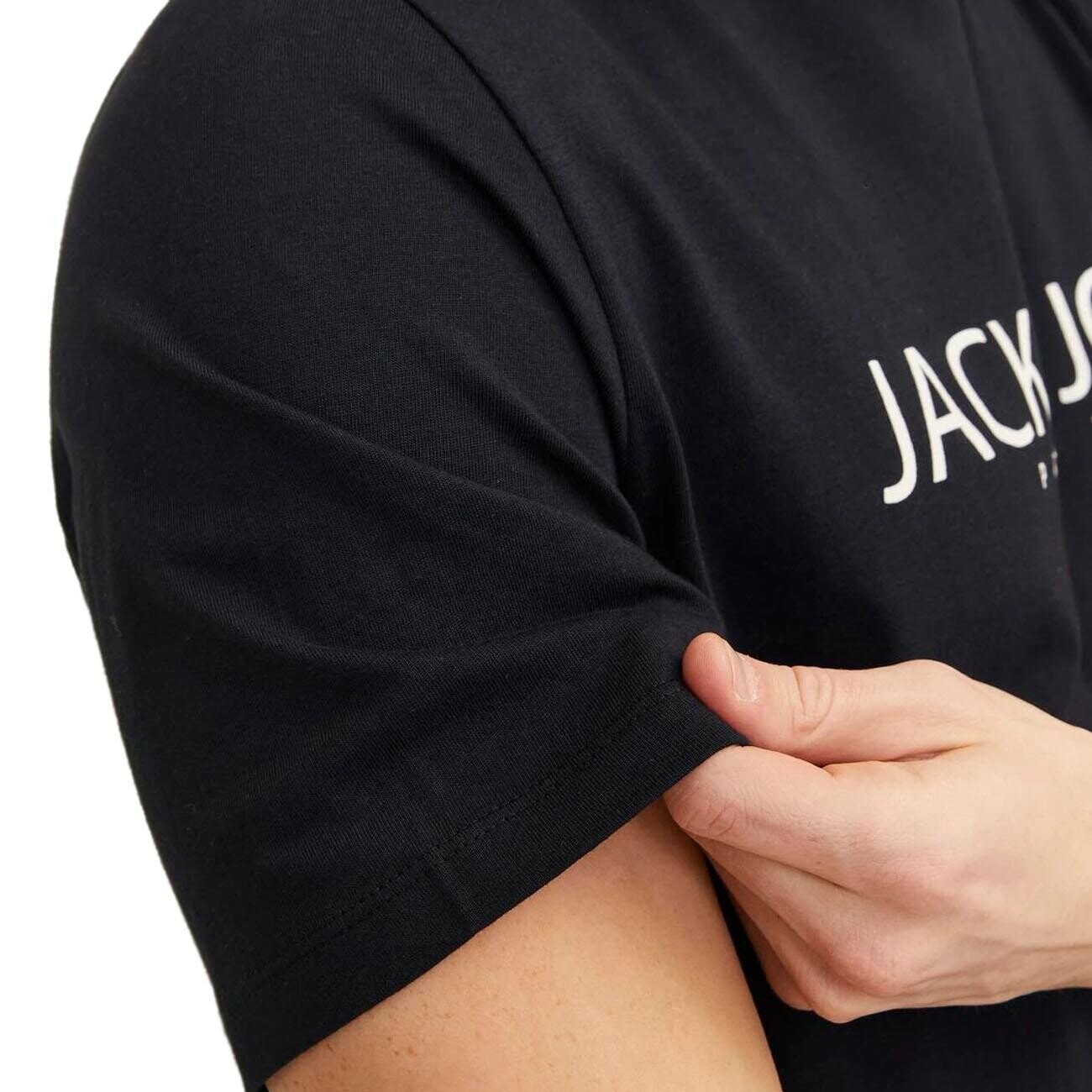 Jack & Jones 12256971 Jprblajack Ss Tişört Fst Ln Siyah - 4