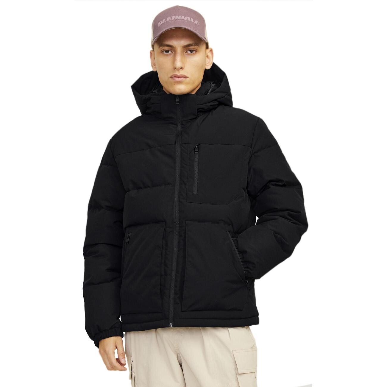 Jack & Jones 12258416 Jjeotto Puffer Ceket Sn Siyah - 2