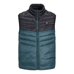 Jack & Jones 12258457 Jjesprint Bodywarmer Collar Noos Siyah-Petrol 