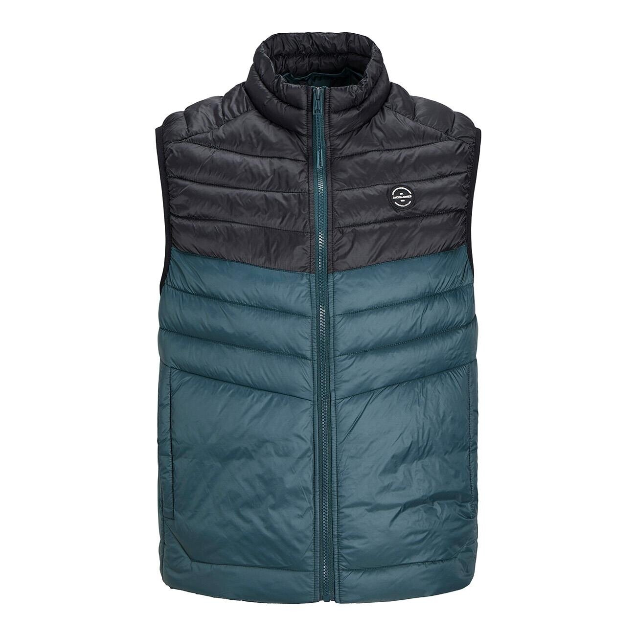 Jack & Jones 12258457 Jjesprint Bodywarmer Collar Noos Siyah-Petrol - 1